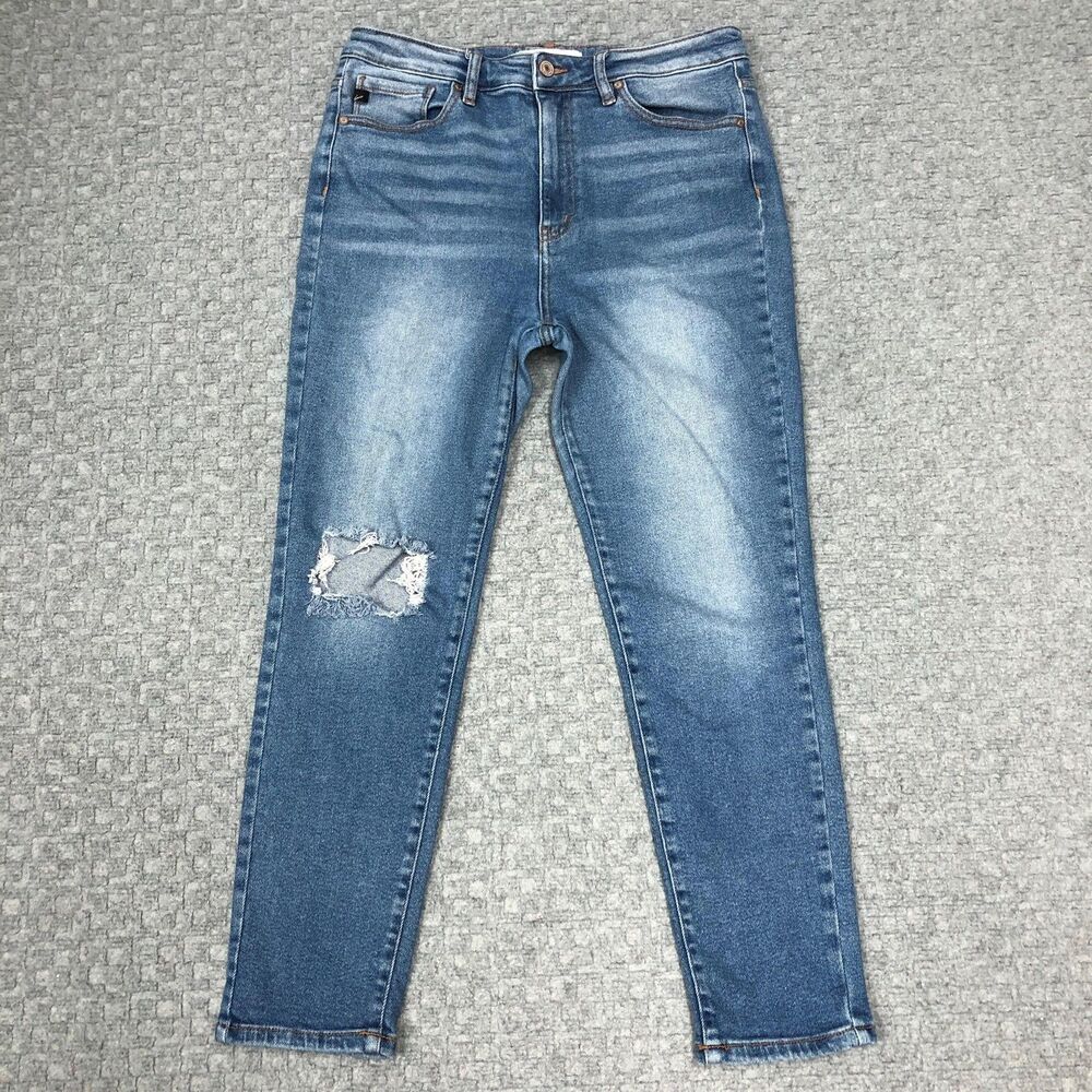 KanCan Jeans Womens 30 Distressed High Rise Stretch Skinny Denim Pants Everyday